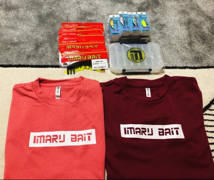  아이마루베이트 IMARU BAIT 로컬마스터 2차 지급품!!(쏘가리미노우, 쏘가리웜, 쏘가리채비, 팀복 등)
