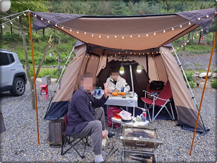  가족캠핑하기 딱 좋은 제천명암오토캠핑장에서 행복한 시간을 즐겼어요
