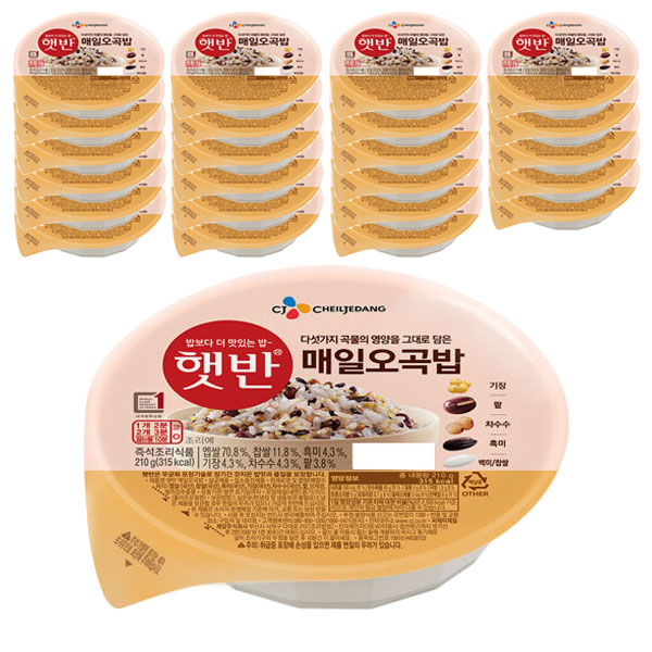 요즘 인기있는 햇반 즉석 오곡밥, 210g, 24개 추천합니다 요즘 인기있는 햇반 즉석 오곡밥, 210g, 24개 추천합니다
