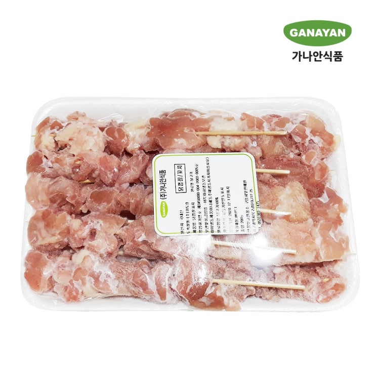 잘나가는 가나안식품 순살 닭꼬치 소, 500g, 1팩 추천해요