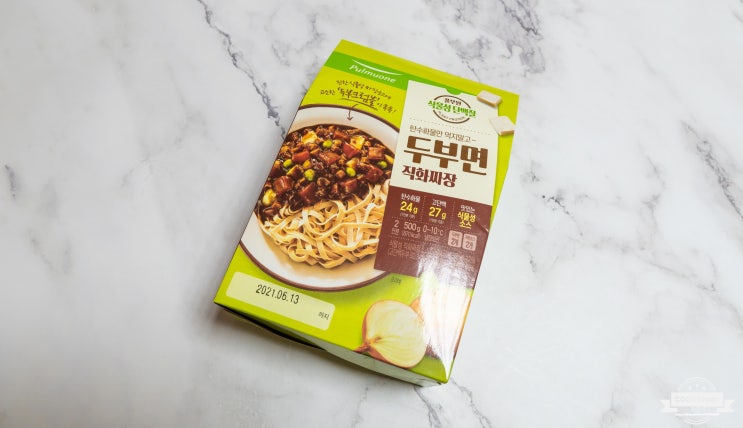  풀무원 두부면 직화짜장! 다이어트용 짜장면은 아니듯하고, 맛보단 마음이 든든해