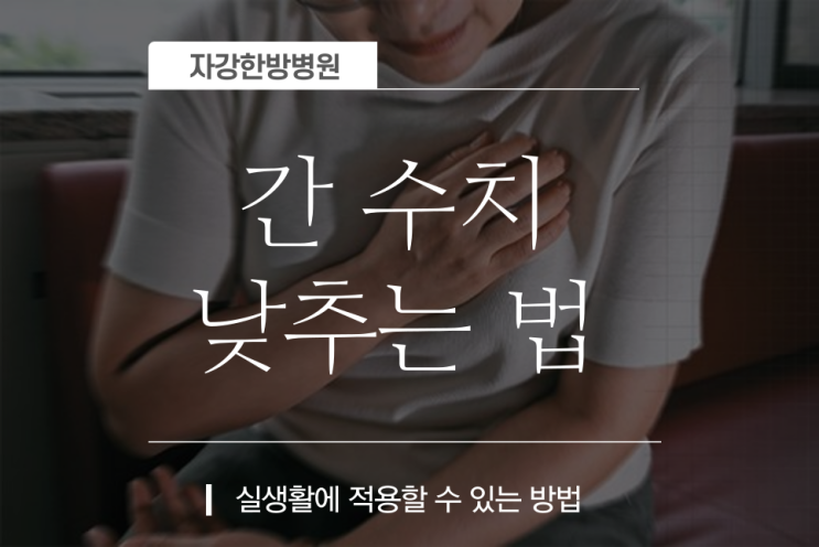  간수치 낮추는 법(실생활)   |   높을 때 증상, 원인은?