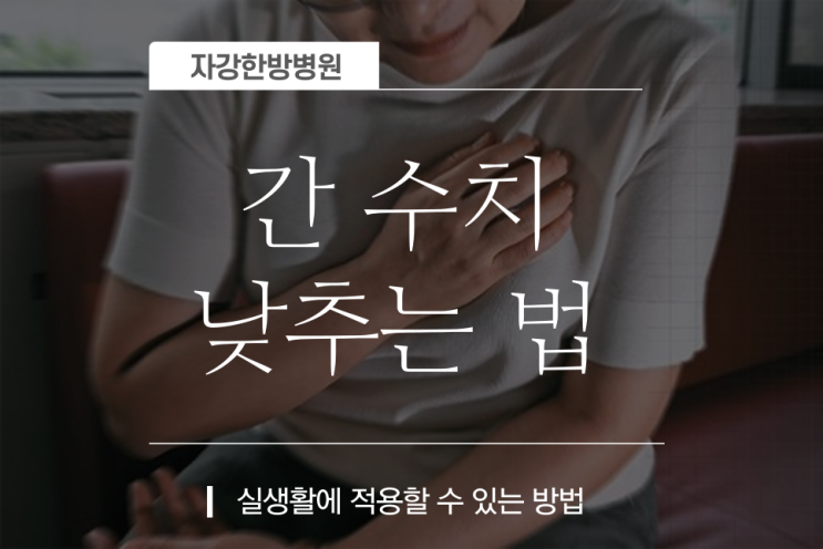 간수치 낮추는 법(실생활)   |   높을 때 증상, 원인은?