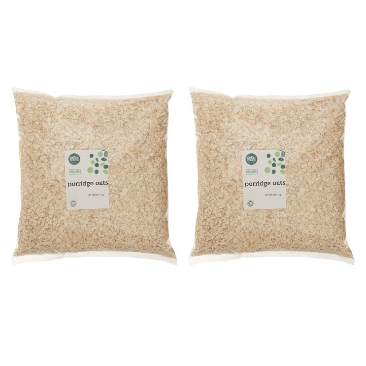 핵가성비 좋은 Whole Foods Market 홀푸드마켓 포리지 오트밀 Organic Porridge Oats 1Kg 2개 ···