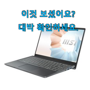  후회없는 msi 노트북 굿템 추천합니다.