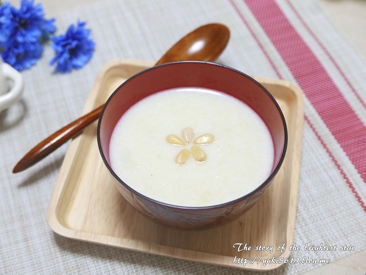 잣죽 끓이는법, 찹쌀로 간단하게 잣죽 레시피