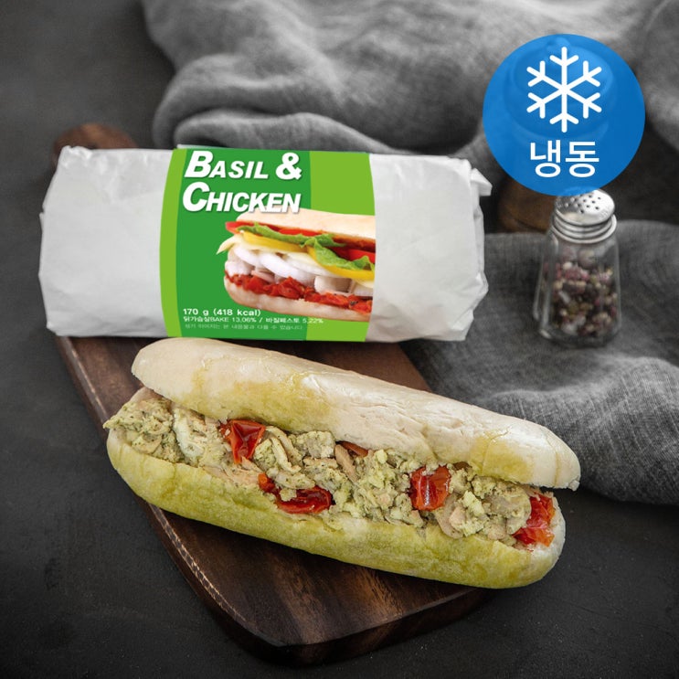 의외로 인기있는 테이트 바질 앤 치킨 샌드위치 (냉동), 170g, 3개 ··· 의외로 인기있는 테이트 바질 앤 치킨 샌드위치 (냉동), 170g, 3개 ···