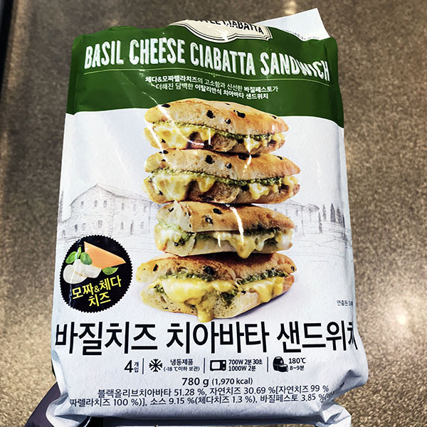 최근 인기있는 엠앤에이치 바질치즈 치아바타 샌드위치 780g, 단품, 단품 ···