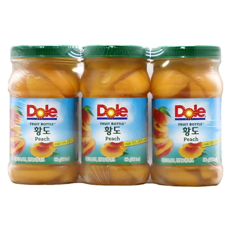 구매평 좋은 Dole 후룻바틀 황도 666g X 3개입아이스박스 포장, 1세트 ···