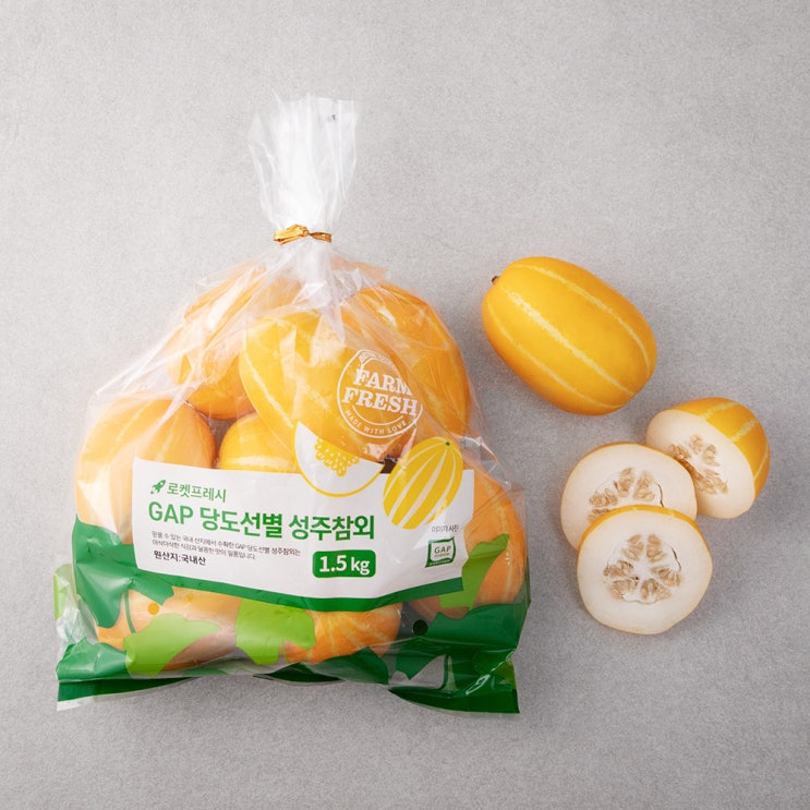 후기가 정말 좋은 GAP인증 당도선별 성주참외, 1.5kg, 1봉 추천해요