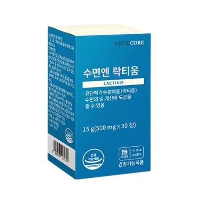 최근 인기있는 뉴트리코어 수면엔 락티움 영양제, 30정, 4개 좋아요