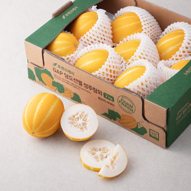 인지도 있는 GAP인증 당도선별 성주참외, 2kg, 1박스 ··· 인지도 있는 GAP인증 당도선별 성주참외, 2kg, 1박스 ···