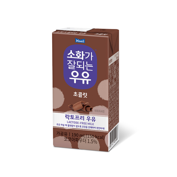 가성비 뛰어난 매일유업 소화가잘되는우유 190mlx48팩 초코우유 락토프리, 48팩, 190ml 추천해요