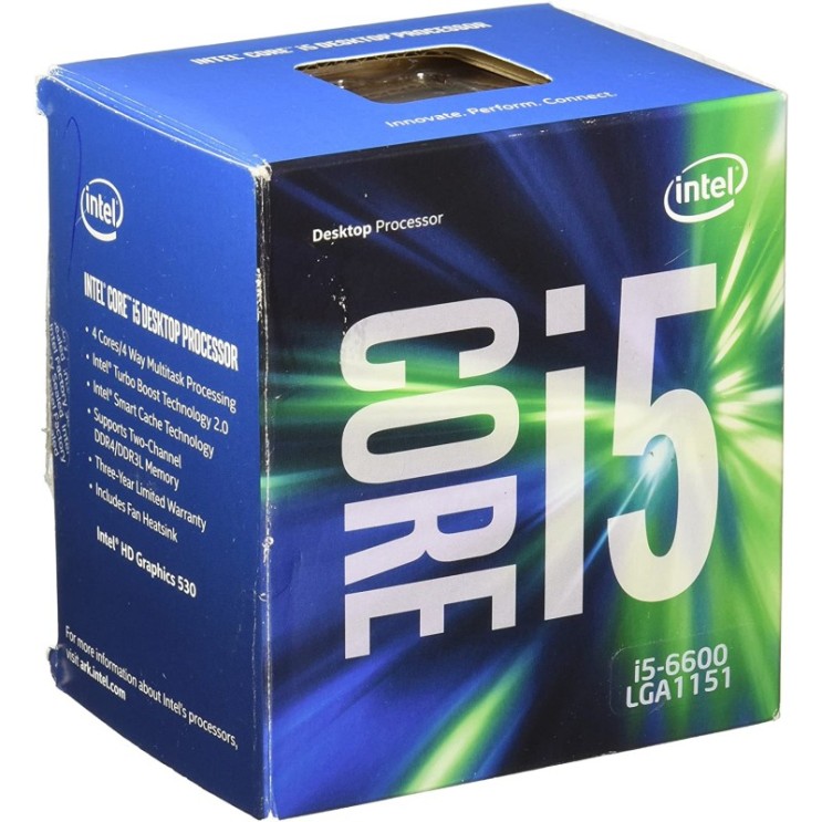 가성비갑 Intel Boxed Core I5-6600 FC-LGA14C 3.30 Ghz 6 M 프로세서 캐시 4 LGA 1151 BX80662, 단일옵션 추천해요
