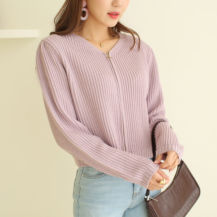 핵가성비 좋은 빼빼 여성용 브이넥 숄더퍼프 집업 크롭 니트가디건 자켓 ··· 핵가성비 좋은 빼빼 여성용 브이넥 숄더퍼프 집업 크롭 니트가디건 자켓 ···