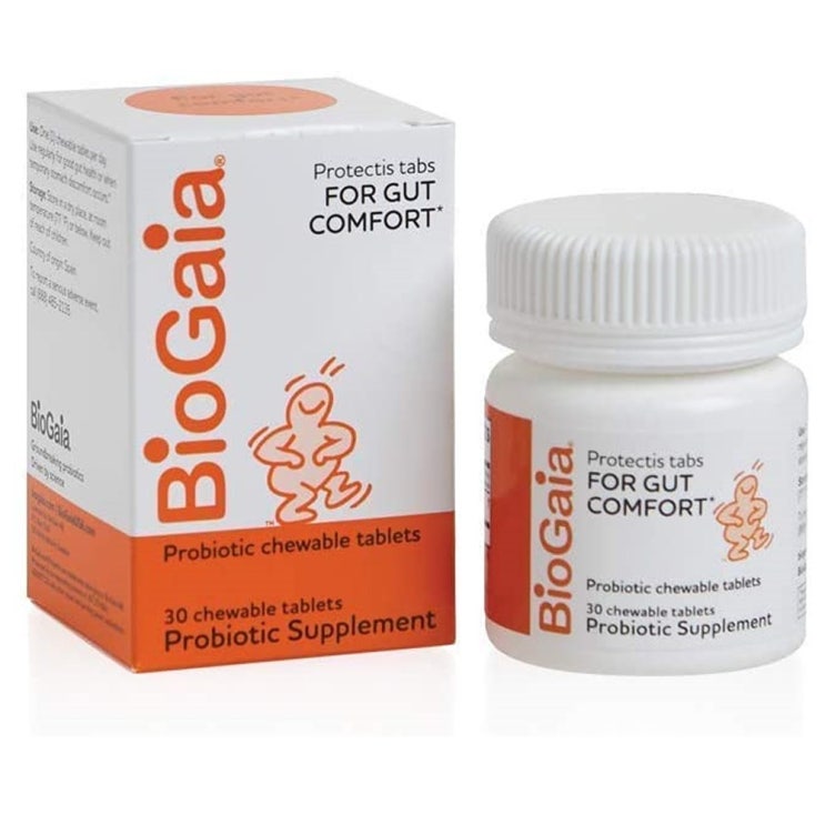 구매평 좋은 BioGaia Probiotics Chewable 바이오가이아 프로바이오틱 유산균 츄어블 위장불편도움 30정 ···