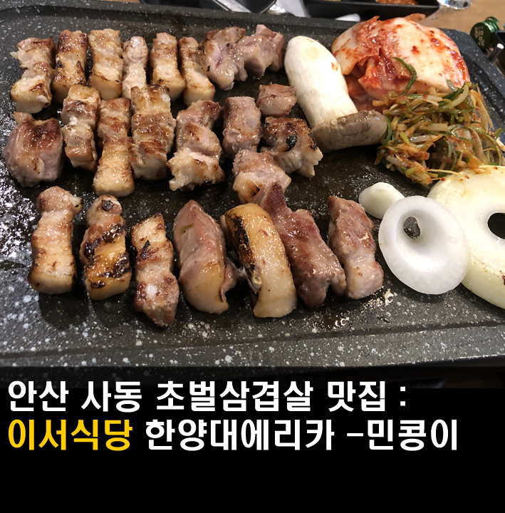  [안산/이서식당] 사동 초벌삼겹살 고기집, 한양대에리카 맛집
