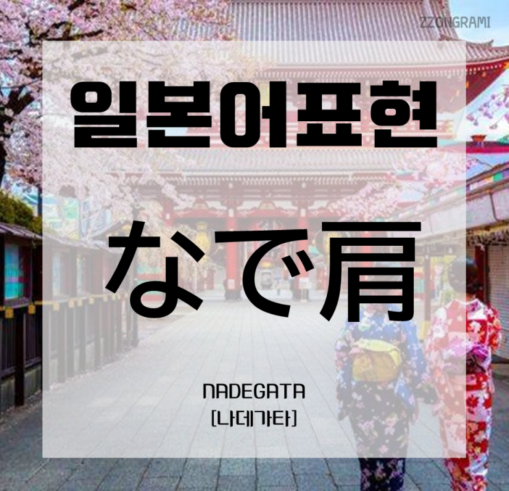  [일본어 공부] 일본어 표현 :「なで肩」