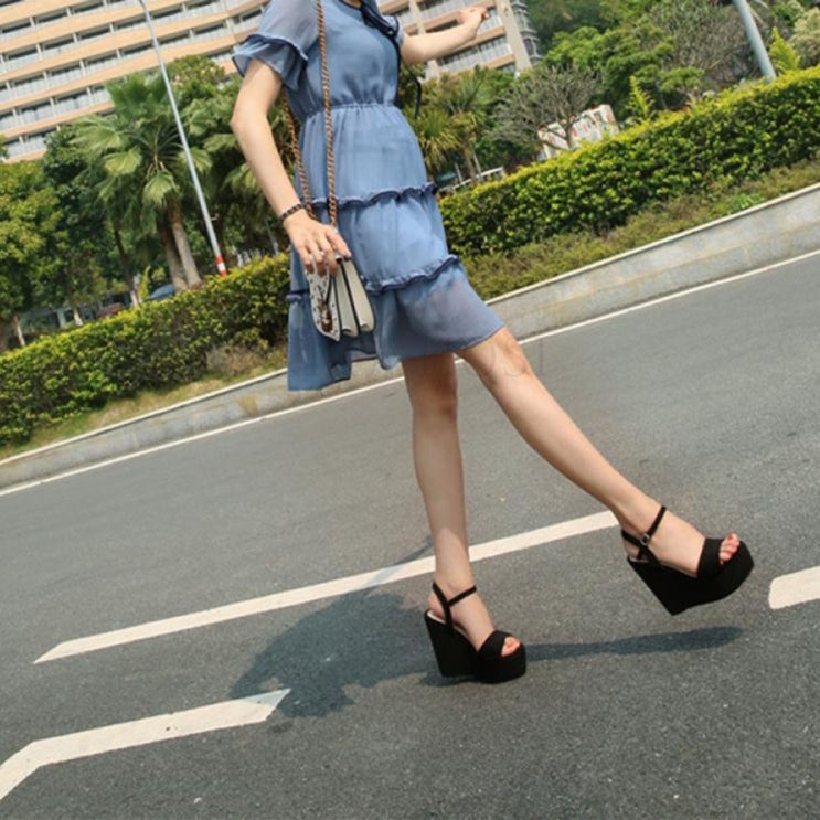 선호도 좋은 kirahosi 해랑 봄 여름 여성 여자 웨지힐 샌들 스트랩 신발 503 Z14xx6+덧신 증정 추천합니다