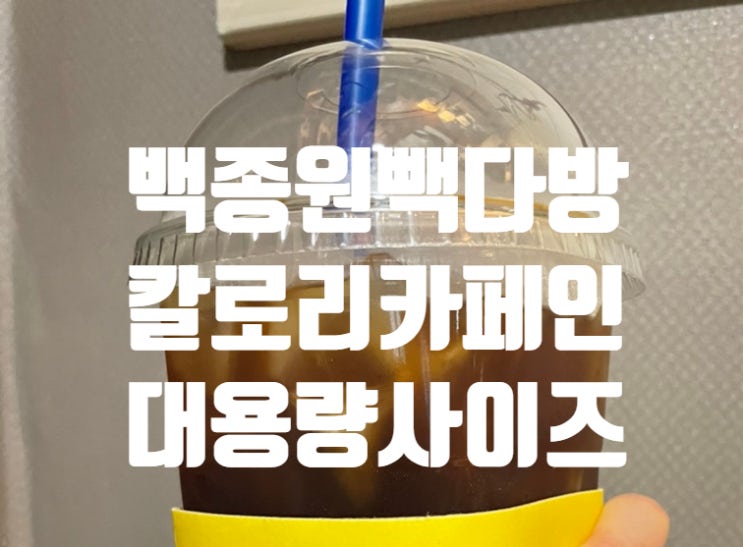  <백종원 빽다방 추천 라떼 칼로리 카페인 가격 비교! 인기메뉴 대용량>