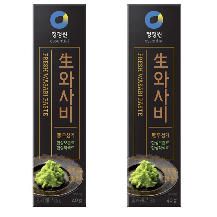 선호도 높은 청정원 생와사비, 40g, 2개 좋아요