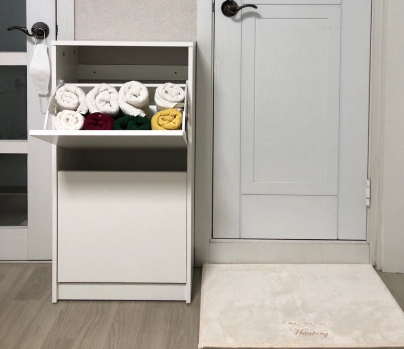 IKEA BISSA 이케아 비사 신발장을 수건 수납장으로 사용하기
