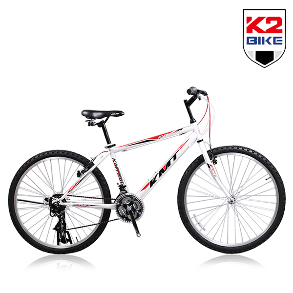 잘나가는 K2BIKE 2019 케이투바이크 MTB자전거 KMT26GS 26인치 21단 MTB 자전거, KMT26GS 26인치 21단-화이트+레드 ···