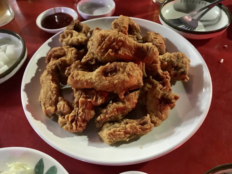 천안역 공설시장 30년노포 길목마늘통닭 문화동 길목치킨 / 천안식후감