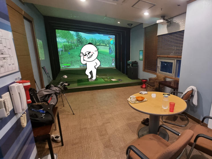  [골프] 화성 남양읍 레인보우골프존 후기 (ft. 낡지만.. 고즈넉한.. #오늘일기 #블챌 13일차)