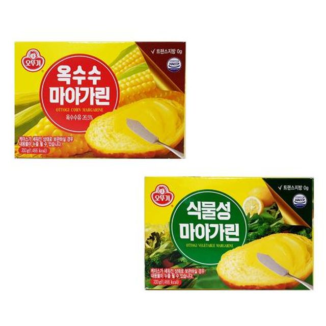 의외로 인기있는 고소하고 맛있는 오뚜기 식물성 옥수수 마가린 200g, 세움 옥수수 마아가린200g 추천해요