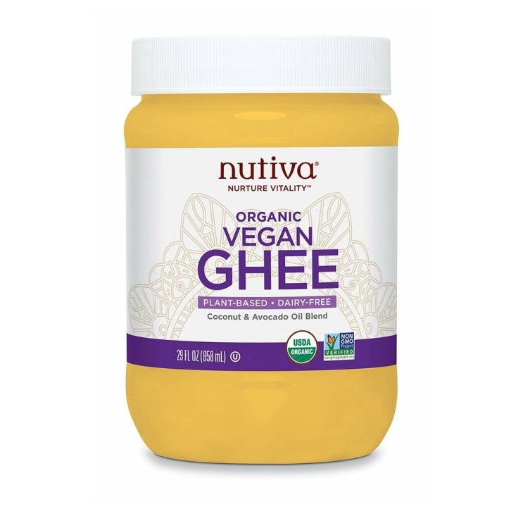 인기 많은 Nutiva Vegan Ghee 누티바 비건 기 버터 29oz(858ml) 추천해요