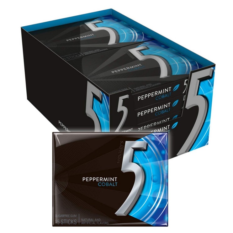 선호도 좋은 5 Gum 박하 코발트 Sugarfree 껌 15개 (10팩), 상세설명참조 ··· 선호도 좋은 5 Gum 박하 코발트 Sugarfree 껌 15개 (10팩), 상세설명참조 ···