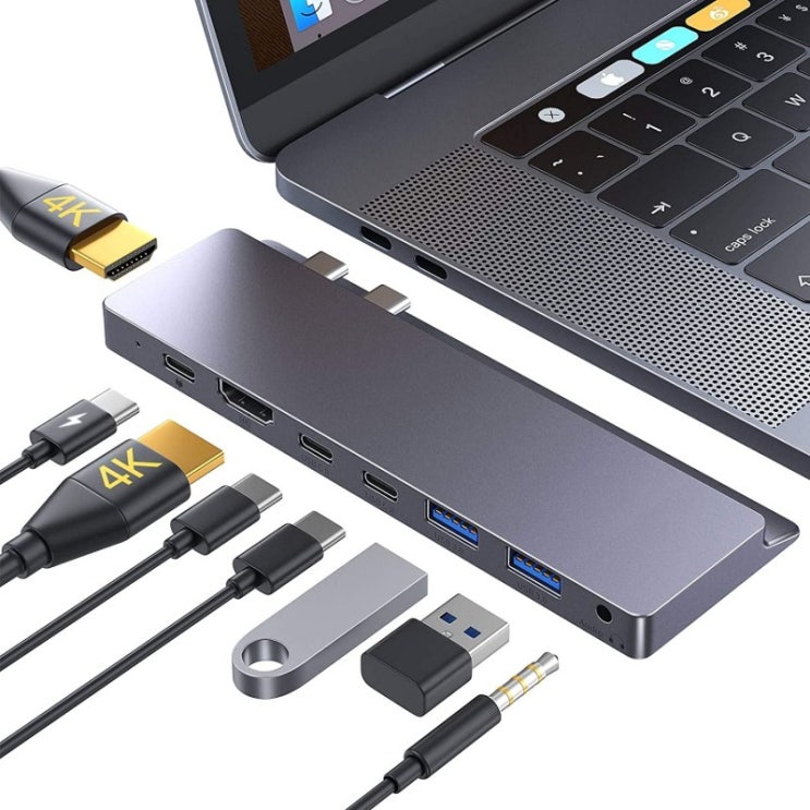 요즘 인기있는 USB C Hub GIKERSY 8-in-2 USB Type C Adapter Docking Station with Dual 4K HDMI Compatible wit 요즘 인기있는 USB C Hub GIKERSY 8-in-2 USB Type C Adapter Docking Station with Dual 4K HDMI Compatible wit