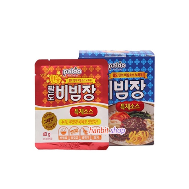 많이 팔린 팔도 비빔장 특제소스 40g 10개입 16볼 한박스 만능소스 추천합니다