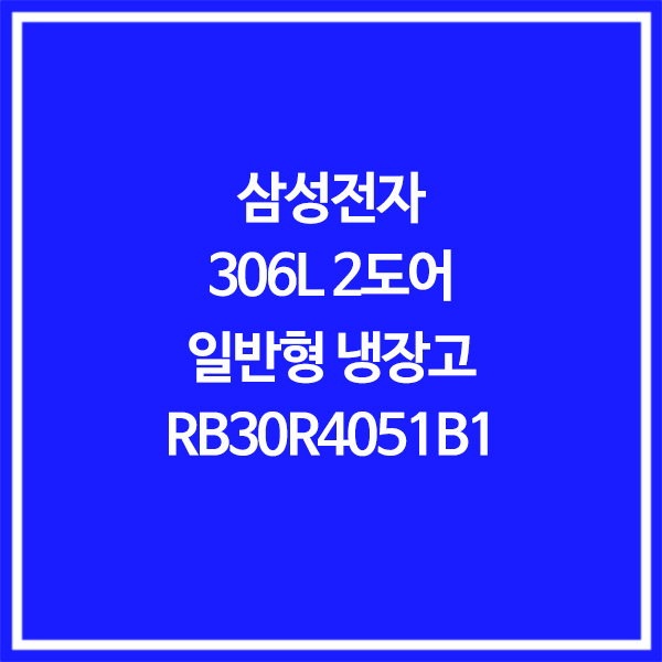 인기있는 삼성전자 일반형 306L 냉장고 RB30R4051B1 추천합니다