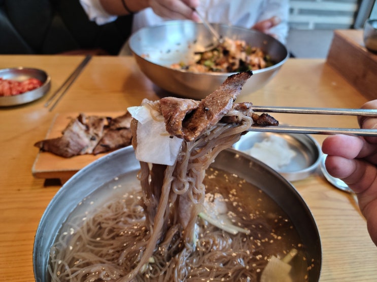 대전 은행동 맛집 - 육쌈냉면, 비빔밥 숯불고기