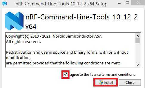  nRF-Command-Line-Tools 설치
