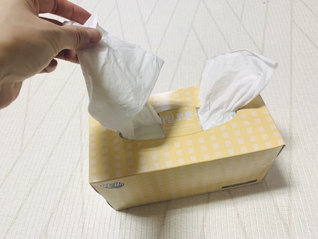  각티슈 절약 알뜰하게 나눠 아껴 써보자.