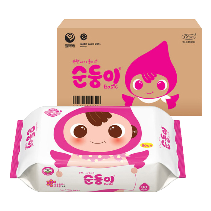 인기 많은 순둥이 베이직 유아물티슈 리필형, 80매, 10팩 좋아요 인기 많은 순둥이 베이직 유아물티슈 리필형, 80매, 10팩 좋아요