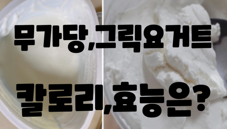  요거트 다이어트:꾸덕한 그릭 요거트 효능과 칼로리 (무가당요거트)