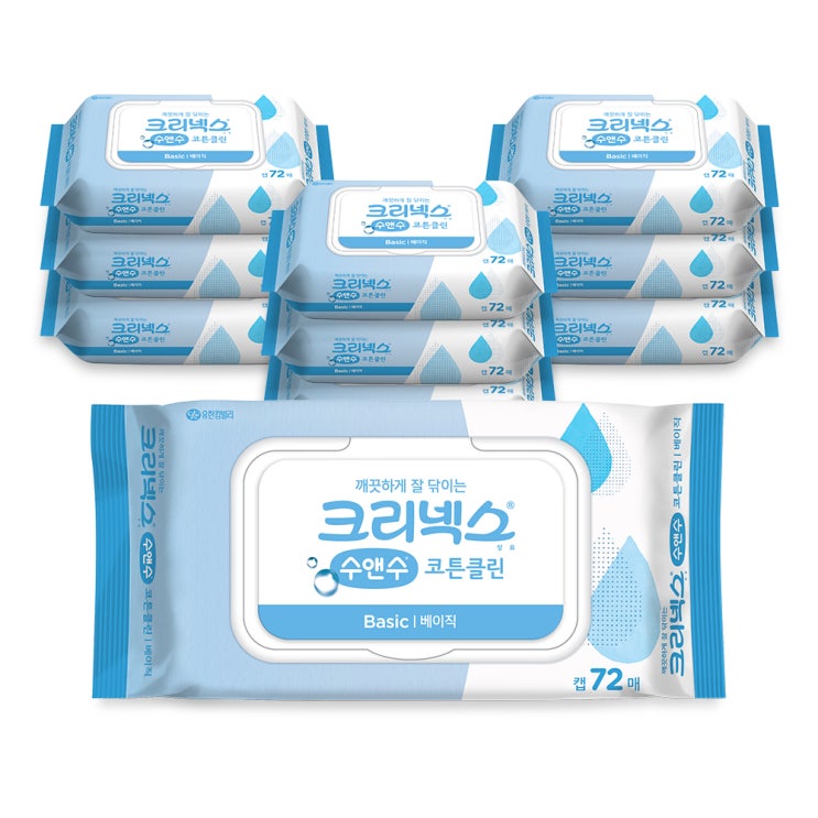 요즘 인기있는 크리넥스 수앤수 코튼클린 물티슈 베이직 캡형, 72매, 10팩 추천해요 요즘 인기있는 크리넥스 수앤수 코튼클린 물티슈 베이직 캡형, 72매, 10팩 추천해요