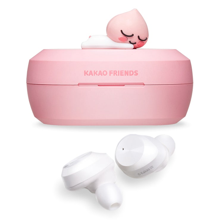 의외로 인기있는 카카오프렌즈 블루투스 이어폰 어피치, KFTWS-001, 핑크 ···