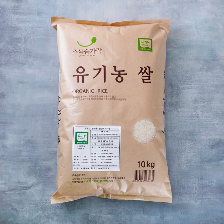 인기 급상승인 [메가마트]초록숟가락 유기농 쌀(국내산) 10kg, 1개, 유기농쌀 10kg 추천합니다