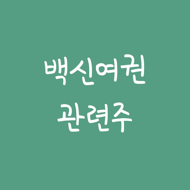 코로나 백신여권 관련주 (케어랩스/아이크래프트/라온시큐어)