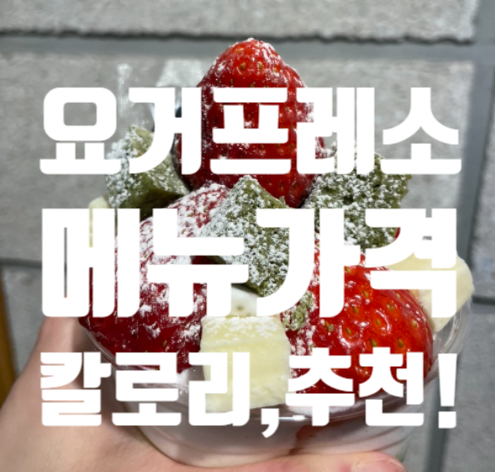  요거프레소 메뉴 가격 메뉴추천 메리트리 칼로리 맛 역시 빙수맛집