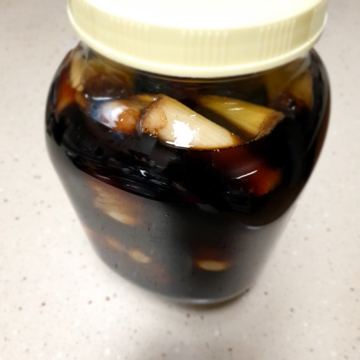  여름 반찬 마늘쫑 통마늘장아찌담그는법
