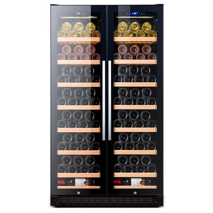 인기있는 와인냉장고 Zumbo BJ-635 와인 쿨러 항온 와인 쿨러 소비자 및 상업용 와인셀러, 블랙 와인 캐비닛 추천합니다