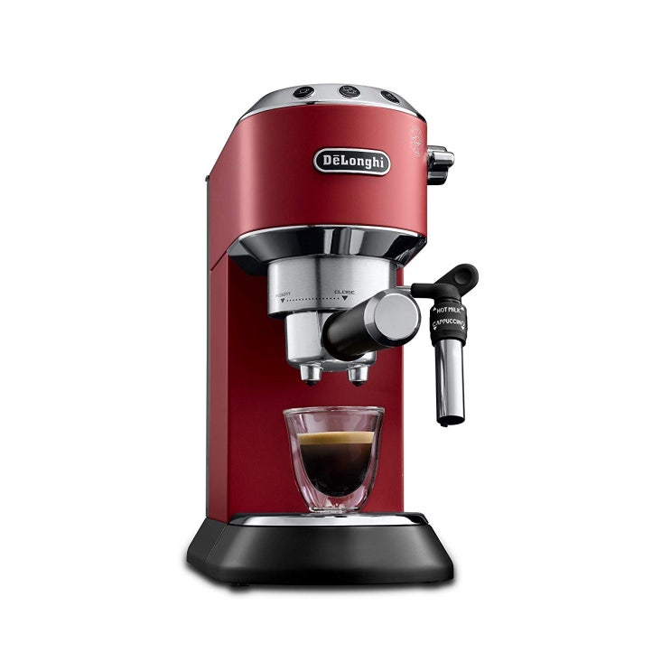 후기가 정말 좋은 드롱기 Delonghi EC685.M Dedica Style 커피머신 4종(레드 블랙 화이트 실버), (1) 레드 추천합니다