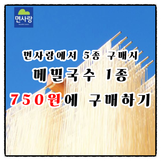  [면사랑 서포터즈:누들프렌즈] 면사랑몰을 통한 평양냉면, 함흥냉면, 메밀국수, 메밀소바 구매하기
