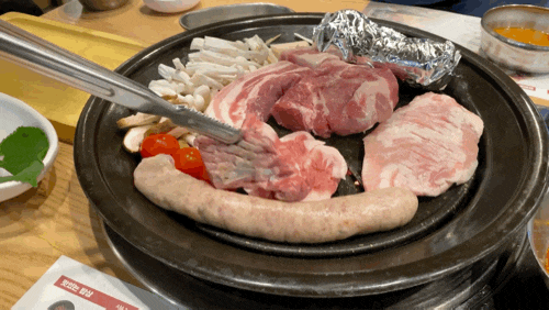 공덕 삼겹살 사람 사는 고깃집 김일도에서 숙성 돼지고기 먹었어요